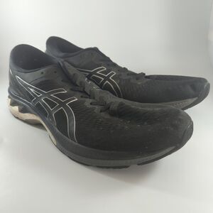ASICS GEL-Kayano 27 Black and Silver Running Shoes Men's 15 - Euro 50.5